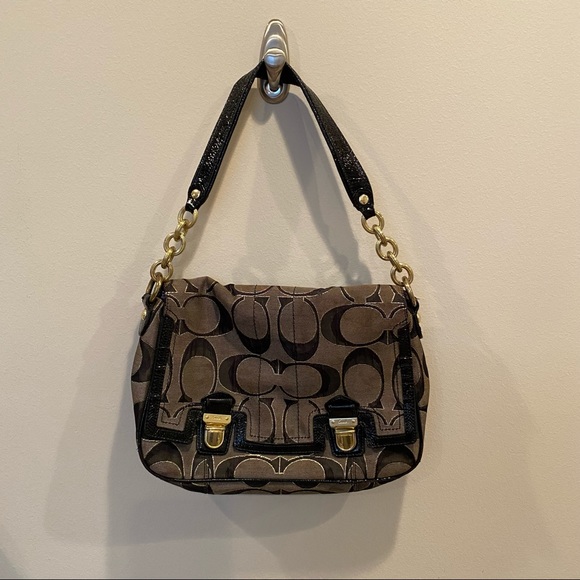 Coach Handbags - COACH C495 TWO BUCKLE CC SIGNATURE SHOULDER BAG